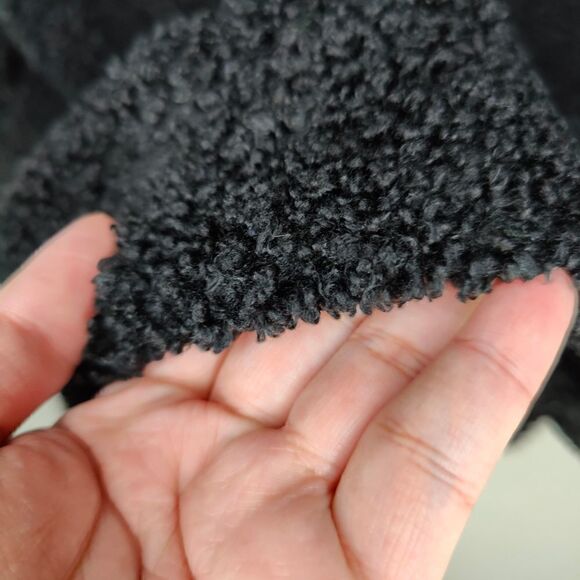 Michael Stars Black Teddy Bomber Jacket - Picture 7 of 9